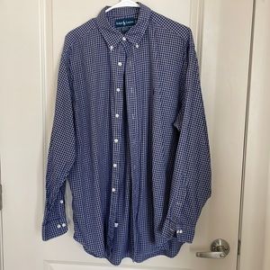 Ralph Lauren blue gingham shirt 17 34/35